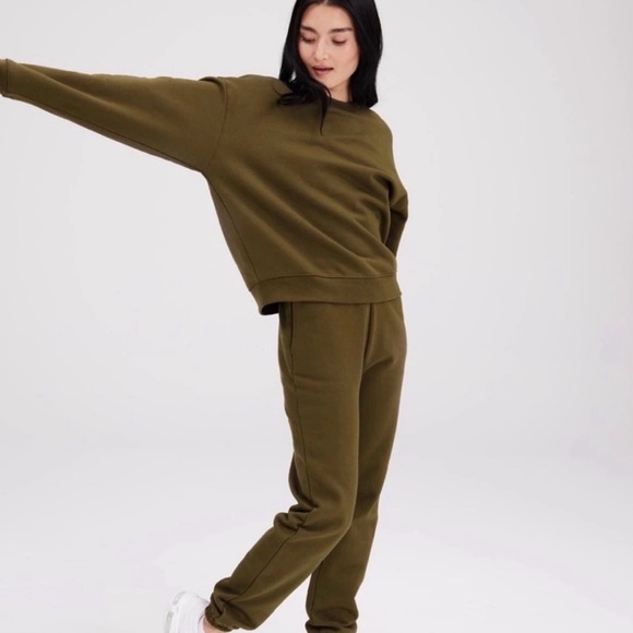 girlfriend collective Pants - Girlfriend Collective Sweatsuit size 8- see measurements